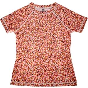 Tea Collection Pink Floral Swim Top Kids Size 7